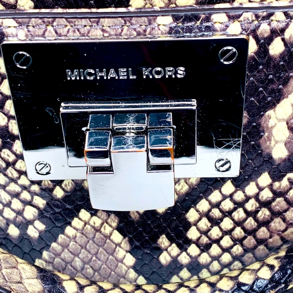 Michael Kors Python Satchel With Matching Wristlet - image 6